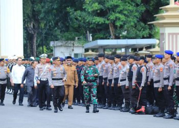 Polda Jambi Gelar Apel Pasukan Operasi Lilin. (Foto : ist)