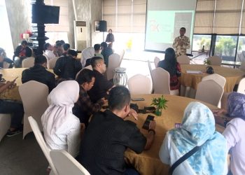 Kepala OJK Jambi Sampaikan Pentingnya Peran Pers Tingkatkan Literasi-Inklusi Keuangan. (Foto : Rolan - sinarjambi.com)