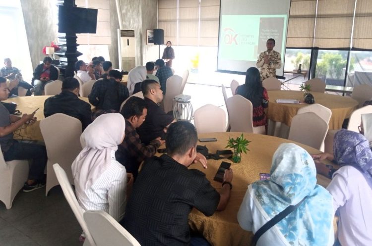 Kepala OJK Jambi Sampaikan Pentingnya Peran Pers Tingkatkan Literasi-Inklusi Keuangan. (Foto : Rolan - sinarjambi.com)