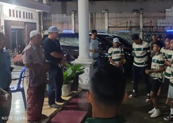 Pj Bupati Jamu Makan Malam Pemain Merangin FC. (Foto : ist)