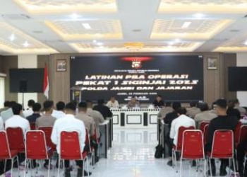 Ciptakan Keamanan Jelang Ramadhan, Polda Jambi Gelar Latihan Pra Operasi Pekat I Siginjai 2025. (Foto : ist)