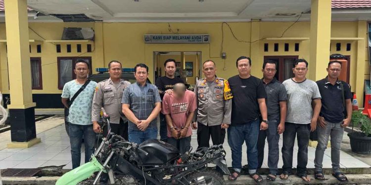 Polsek Tabir Amankan Pencuri Motor. (Foto : ist)