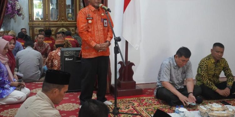 Selesai Tugas Sebagai Pj Bupati Merangin, Jangcik Mohza Pamit ke Masyrakat Merangin. (Foto : ist)