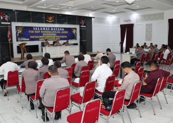Kapolresta Jambi Terima Kunjungan Kerja Tim Asistensi Pembangunan ZI 2025 RBP Rorena Polda Jambi. (Foto : ist)