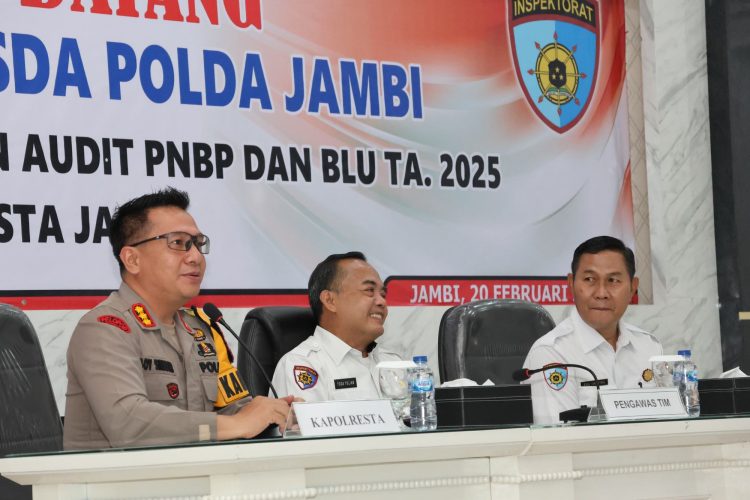 Kapolresta Jambi Terima Tim Audit Itwasda Polda Jambi. (Foto : ist)