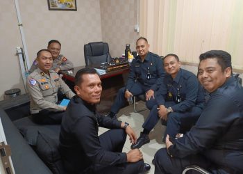 Peserta Didik Sespimmen Angkatan 65 Ramai-ramai Datangi Polres Cimahi. (Foto : ist)