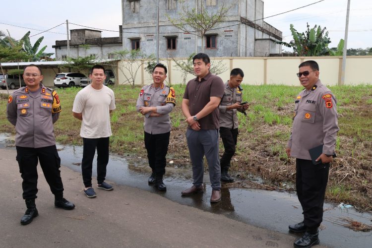 Dukung Program Pemerintah, Kapolresta Jambi Gerak Cepat Cek Lahan Rencana Pembangunan SPPG. (Foto : ist)