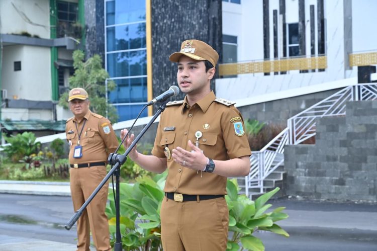 Di Hadapan Apel ASN, Wawako Diza Ingatkan Keselarasan Program Daerah Dengan Kebijakan Pusat. (Foto : ist)