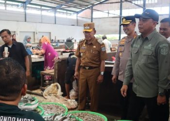 Jelang Puasa, Wabup Khafid Pantau Harga Sembako di Pasar. (Foto : ist)