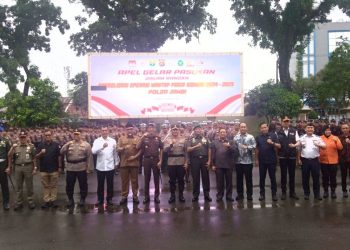 Apel konsolidasi Operasi Mantap Praja tahun 2024-2025 di Mapolda Jambi. (Foto : Rolan - sinarjambi.com)
