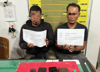 Satresnarkoba Polres Merangin Gulung 3 Tersangka Penyalahgunaan Sabu. (Foto : ist)