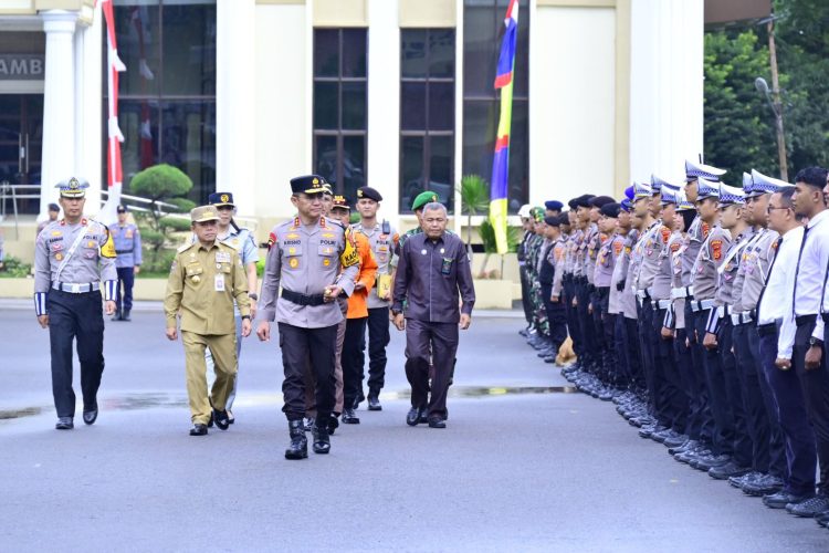 Polda Jambi Gelar Apel Pasukan Operasi Ketupat 2025. (Foto : ist)