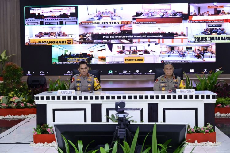 Kapolda Jambi Sampaikan Commander Wish. (Foto : ist)