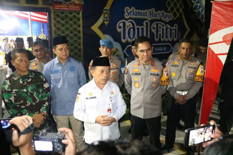 Kapolda Jambi Cek Pospam Lebaran. (Foto : ist)