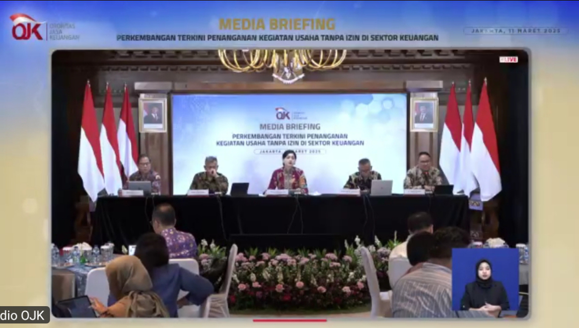 Media Briefing OJK. (Foto : screenshot zoom meeting OJK)