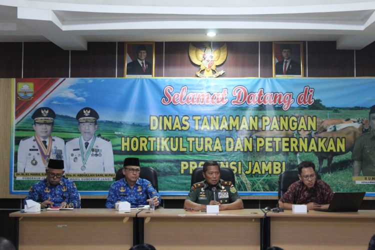 Danrem Gapu ikuti rapat ketahanan pangan. (Foto : ist)