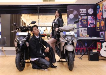 Yamaha Gear Ultima 125 Hybrid meluncur di Jambi. (Foto : ist)