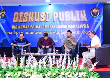 Bidhumas Polda Jambi gelar diskusi publik. (Foto : ist)
