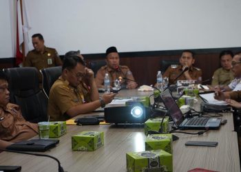 HM Syukur Pimpin Raker Pembinaan dan Asistensi KKS Wujudkan Merangin Sebagai Kabupaten Bersih dan Sehat. (Foto : ist)