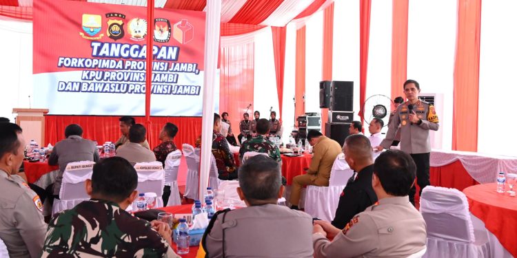 Kapolda Jambi Hadiri Halalbihalal dan Deklarasi Pilkada Damai di Bungo. (Foto : ist)