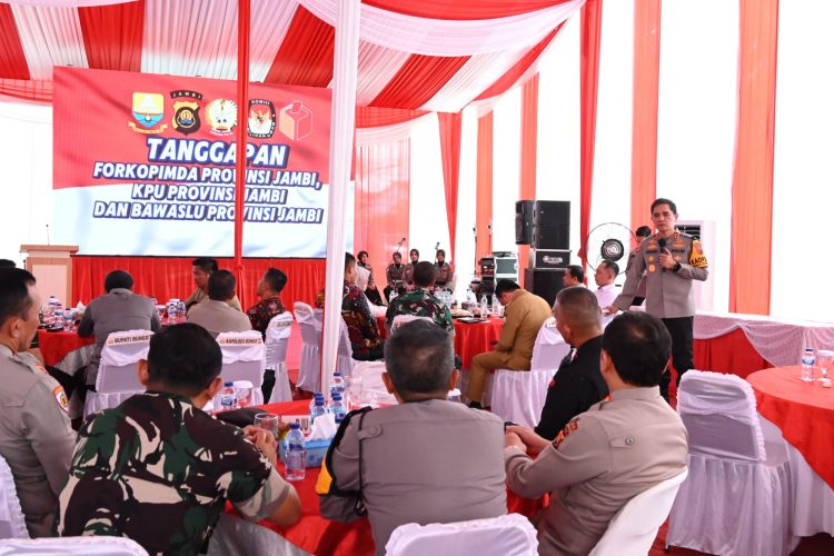 Kapolda Jambi Hadiri Halalbihalal dan Deklarasi Pilkada Damai di Bungo. (Foto : ist)