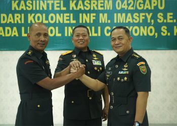 Danrem Gapu pimpin Sertijab Kasi Intel Korem Gapu. (Foto : ist)