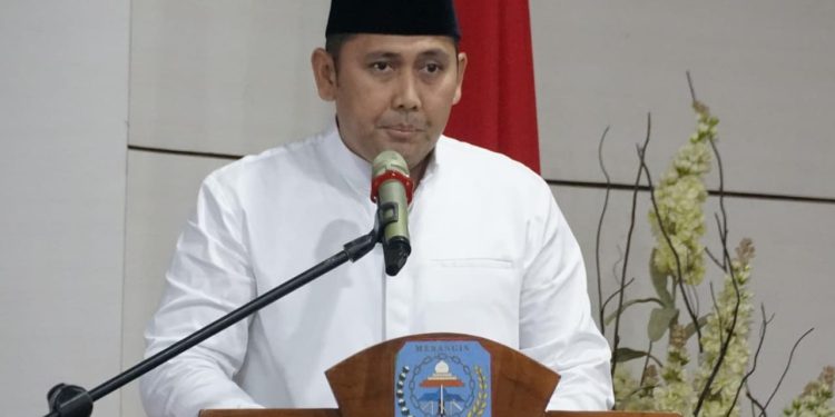 HM Syukur Pinta Kiyai dan Ulama Tak Usah Sungkan Nasehati Bupati. (Foto : ist)
