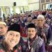 CJH Merangin sampaikan terima kasih kepada Bupati yang telah bekali dengan rendang. (Foto : ist)