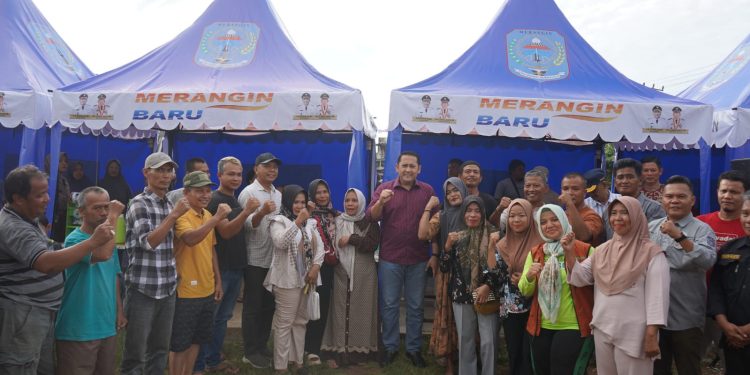Bupati Syukur Resmikan Relokasi PKL Tahap 2 di Kawasan Pasar Rakyat Type A Kabupaten Merangin. (Foto : ist)