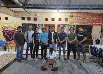 Satu pelaku curanmor ditangkap polisi. (Foto : ist)