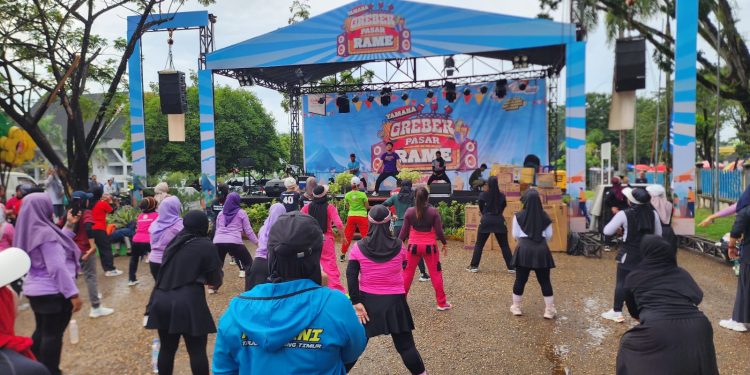 Yamaha Grebek Pasar Rame Jambi Sukses. (Foto : ist)