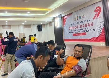 Polda Jambi gelar aksi sosial donor darah. (Foto : ist)