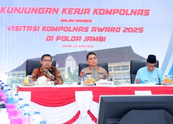 Kapolda Jambi terima kunker anggota Kompolnas. (Foto : ist)