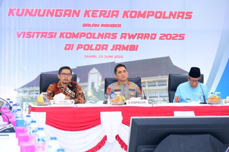 Kapolda Jambi terima kunker anggota Kompolnas. (Foto : ist)
