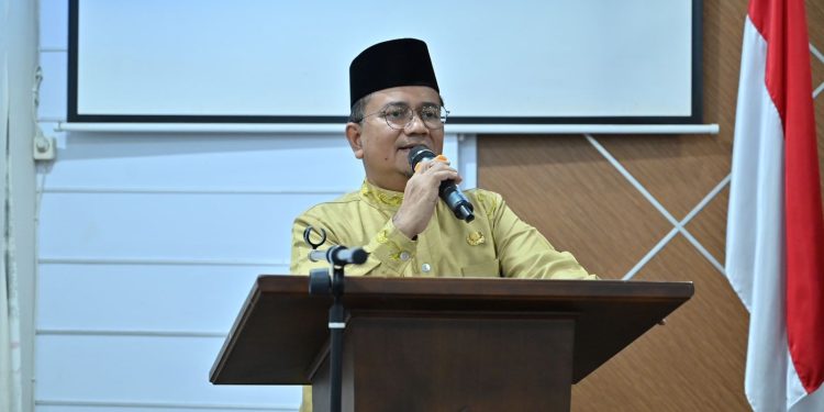 Wali Kota Maulana Buka Muscab Penghulu Kota Jambi, Harap APRI Ikut Sebarluaskan Informasi Pembangunan Daerah. (Foto : ist)