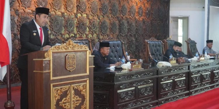 Bupati Syukur Sampaikan RPD Pelaksanaan APBD 2024. (Foto : ist)