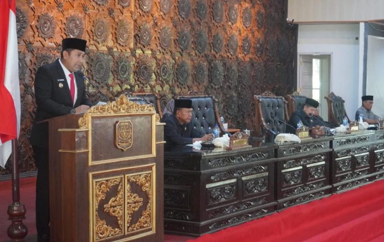 Bupati Syukur Sampaikan RPD Pelaksanaan APBD 2024. (Foto : ist)