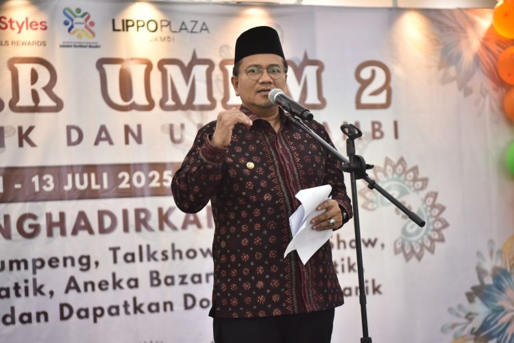 Buka Gebiyar UMKM, Wali Kota Maulana Optimistis UMKM Mampu Topang Ekonomi Lewat Inovasi dan Kolaborasi. (Foto : ist)