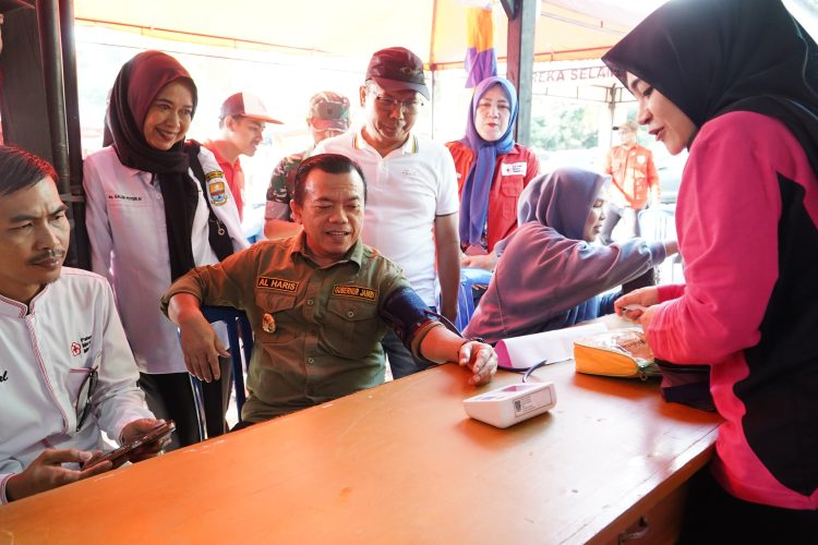 Gubernur Jambi Al Haris harap kampung donor darah bisa jadi percontohan. (Foto : ist)
