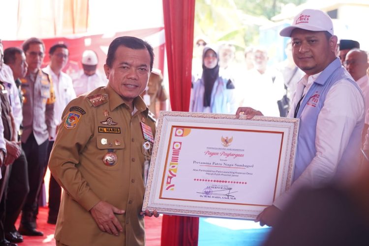 Gubernur Jambi Al Haris hadiri peresmian KDMP oleh presiden. (Foto : ist)