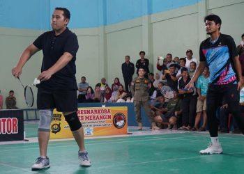 Kejuaraan bulutangkis Bupati Merangin Cup. (Foto : ist)