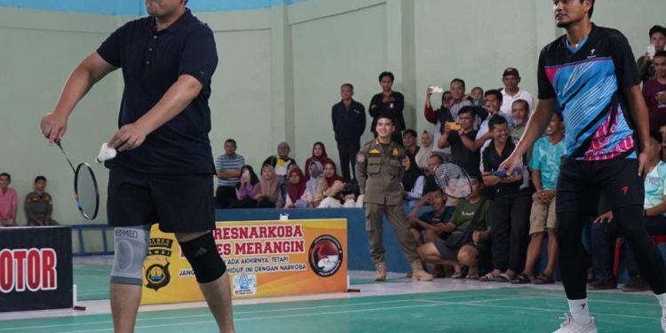 Kejuaraan bulutangkis Bupati Merangin Cup. (Foto : ist)