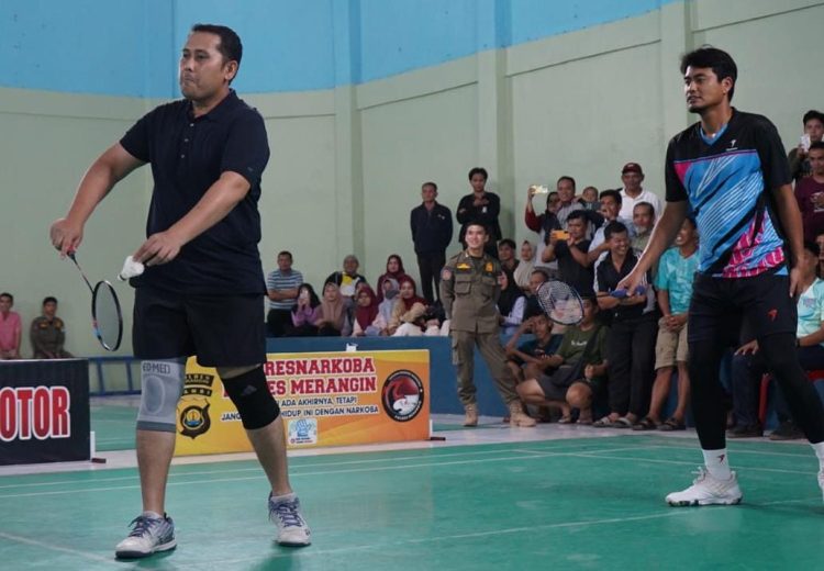 Kejuaraan bulutangkis Bupati Merangin Cup. (Foto : ist)