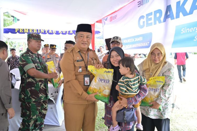 Daya Beli Terjaga, Inflasi Terkendali: Hasil Nyata Gerakan Pangan Murah Polresta di Kota Jambi. (Foto : ist)