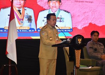 Gubernur Al Haris Tekankan Pentingnya Sinergi Program Pusat, Provinsi dan Kabupaten/Kota dalam Rapat Forkopimda Se-Provinsi Jambi. (Foto : ist)