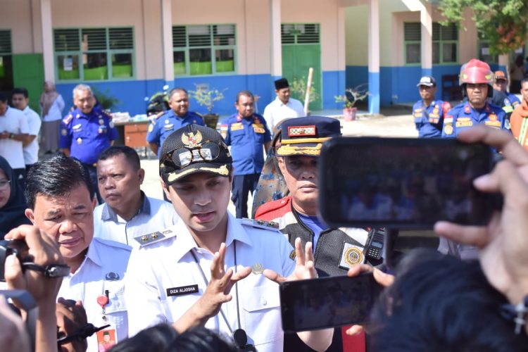 Pasca Kebakaran, Wawako Diza: SMPN 20 Akan Kembali di Evaluasi Terkait Dengan Renovasi Bangunan Sekolah. (Foto : ist)
