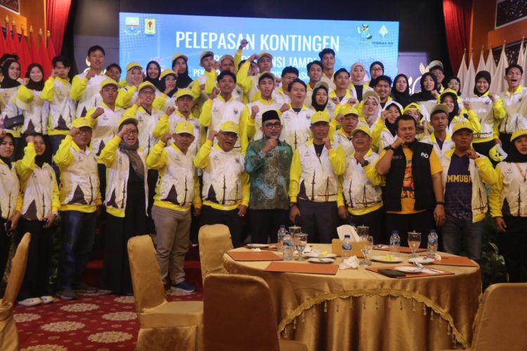 Sekda Sudirman Lepas Kontingen BAPOMI ke POMNAS XIX Jawa Tengah. (Foto : ist)