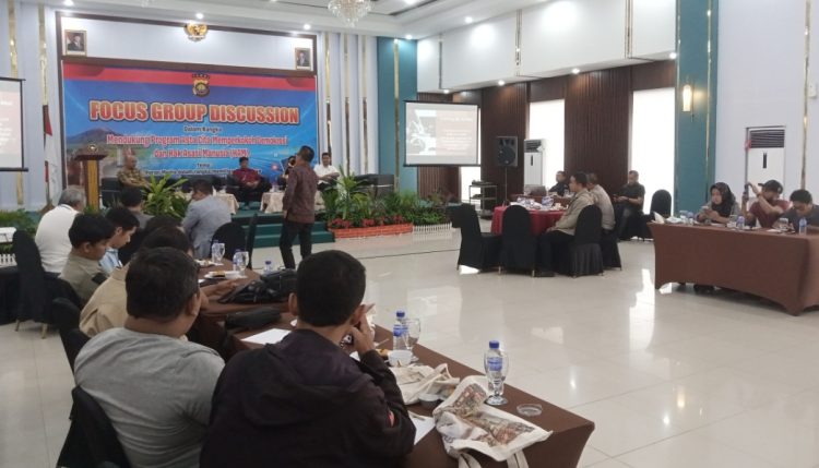 Suasana FGD Ditintelkam Polda Jambi. (Foto : Rolan - sinarjambi.com)