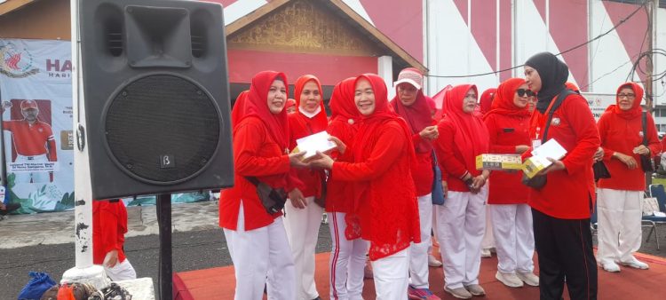 Kehadiran Hesti Haris di Peringatan HATERI ke-40, Dukungan Kuat Pengembangan Senam Tera di Jambi. (Foto : ist)