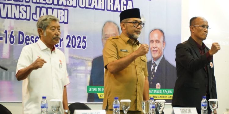 Sekda Sudirman Buka Rakerprov KONI, Harapkan Keputusan Strategis Majukan Olahraga Jambi. (Foto : ist)